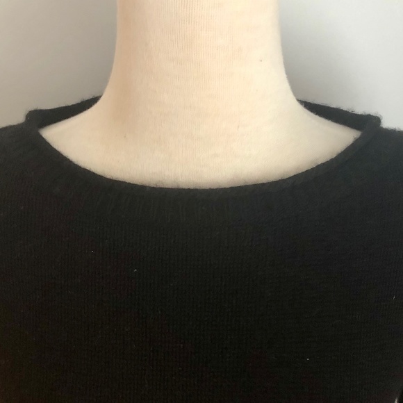 Tan/Black Cashmere-Blend T. Babaton 'Gene' Sweater - Picture 2 of 13